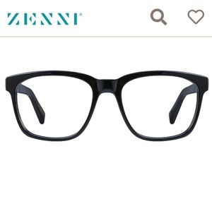 Zenni Black Frame Glasses Blue Blocker Lenses